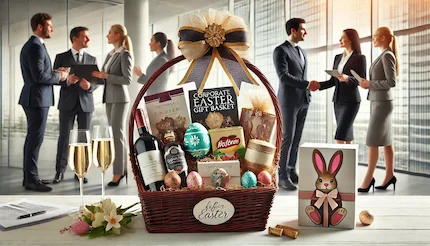 Cadouri de Paște în Coș pentru Relații Business Cadouri corporate de Paște în coș pentru clienți și parteneri de afaceri